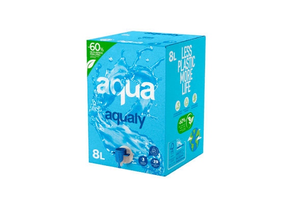 Aqualy agua en cartón 8 litros